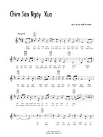 Bài hát chim sáo ngày xưa - Nhất Sinh (lời bài hát có nốt) docx