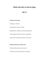 Thuốc nhỏ mắt và cách sử dụng (Kỳ 2) doc