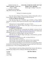 Hướng dẫn báo cáo thống kê và emis cuối năm học