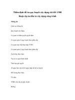 Thẩm định đồ án quy hoạch xây dựng chi tiết 1/500 thuộc dự án đầu tư xây dựng công trình docx