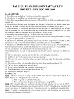 ĐỀ CƯƠNG ÔN TẬP HKII MÔN VẬT LI - 9