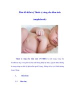 Phác đồ điều trị Thoát vị vùng rốn bẩm sinh (omphalocele) pps