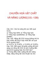 CHUYỂN HOÁ VẬT CHẤT VÀ NĂNG LƯỢNG(101-128) pptx
