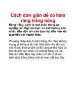 Cách đơn giản để có hàm răng trắng bóng pps