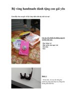 Bộ vòng handmade dành tặng con gái yêu pot