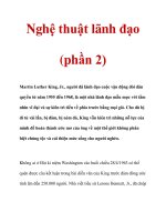 Nghệ thuật lãnh đạo (phần 2) potx