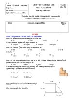 BAI THI CUOI NĂM (TOÁN + TIẾNG VIỆT)