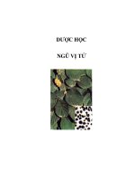 DƯỢC HỌC - NGŨ VỊ TỬ potx