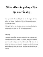 Nhân viên văn phòng - Bận bịu mà vẫn đẹp docx