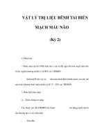 VẬT LÝ TRỊ LIỆU BÊNH TAI BIỂN MẠCH MÁU NÃO (Kỳ 2) pptx