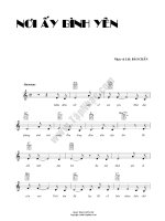 Bài hát nơi ấy bình yên - Bảo Chấn (lời bài hát có nốt) docx