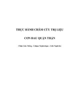 THỰC HÀNH CHÂM CỨU TRỊ LIỆU - CƠN ĐAU QUẶN THẬN ppsx