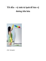 Tết đến – vệ sinh tủ lạnh để bảo vệ đường tiêu hóa potx