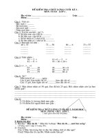 Bài ôn tập cuối năm