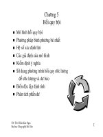 Bài giảng Dự báo kinh doanh  Chương 5: Hồi quy bội