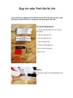 Kẹp tóc mùa Noel cho bé yêu pptx