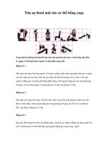 Tìm sự thoải mái cho cơ thể bằng yoga pptx