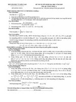 Đề thi Toán ĐH khối A năm 2009