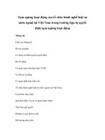 Tạm ngừng hoạt động của tổ chức hành nghề luật sư nước ngoài tại Việt Nam trong trường hợp tự quyết định tạm ngừng hoạt động ppsx