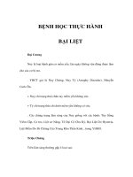 BỆNH HỌC THỰC HÀNH - BẠI LIỆT pptx