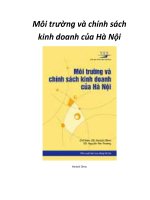 Môi trường và chính sách kinh doanh của Hà Nội - Mở Đầu ppt