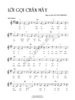 Bài hát lời gởi chân mây - Lê Uyên Phương (lời bài hát có nốt) pptx