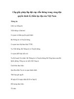 Cấp giấy phép lắp đặt cáp viễn thông trong vùng đặc quyền kinh tế, thềm lục địa của Việt Nam ppt