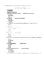 ĐỀ LUYỆN THI TIẾNG ANH_10