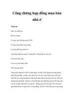 Công chứng hợp đồng mua bán nhà ở doc