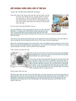 PHÒNG VIÊM NÃO CẤP Ở TRẺ EM docx