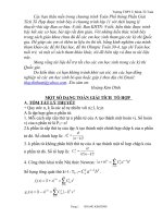 Một số dạng giải tích tổ hợp