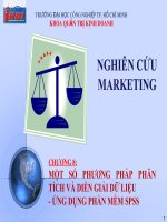 CHƯƠNG 8: MỘT SỐ PHƯƠNG PHÁP PHÂN TÍCH VÀ DIỄN GIẢI DỮ LIỆU - ỨNG DỤNG PHẦN MỀM SPSS pot