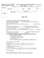 Đề học kì II - Anh 9