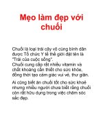 Mẹo làm đẹp với chuối pdf