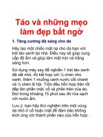 Táo và những mẹo làm đẹp bất ngờ ppt