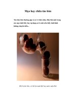 Mẹo hay chữa táo bón doc