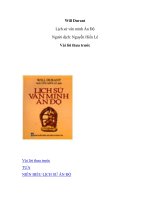 Lịch sử văn minh Ấn Độ lời mở đầu potx