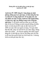 Hướng dẫn xóa bỏ phần mềm an ninh giả mạo Antivirus PC 2009 pdf
