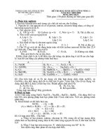 Đề thi HSG môn Hóa huyện Bình Xuyên