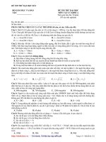 Đề thi thử đại học môn Lý mã 08 (bộ GD&ĐT) pptx