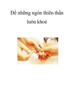 Để những ngón thiên thần luôn khoẻ potx