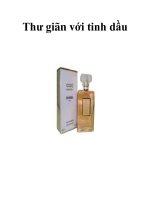 Thư giãn với tinh dầu pps