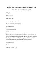 Chứng thực chữ ký người dịch (tại cơ quan đại diện của Việt Nam ở nước ngoài) doc