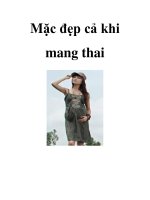 Mặc đẹp cả khi mang thai pptx
