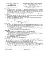 Đề thi HSG tỉnh Hải Dương 2009 - 2010