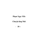 Chuyện làng Nhô - 10 pptx