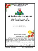 Chuyen de phuong trinh nghiem nguyen