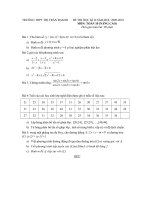 ĐỀ THI HKII MÔN TOÁN (HAY)