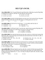 BT ANCOL TRÍCH TỪ CÁC ĐỀ THI ĐH