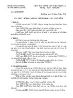 Các mốc thời gian hoàn thành công tác cuối năm 2009-2010 trường THPT Đạ Tông